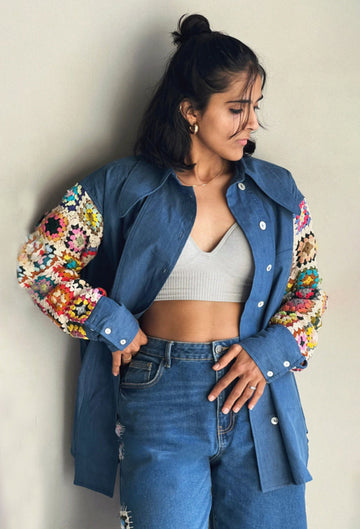 Cliché - Crochet Denim Shirt